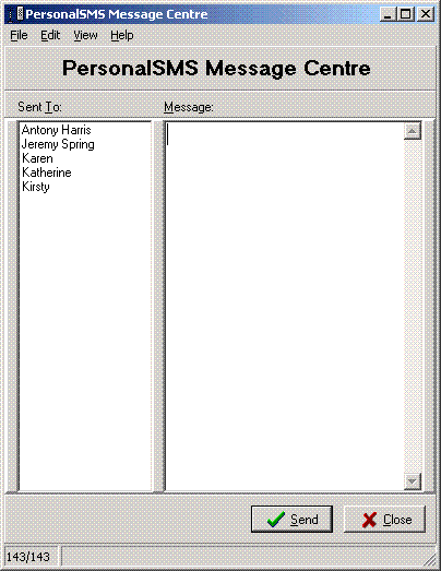 Personal SMS Screenshot